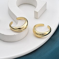 Rack Plating Brass Cuff Finger Rings for Women&nbsp;RJEW-M028-42G