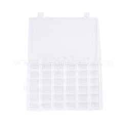 Removable Plastic Organizer Box with Adjustable Dividers and Lids&nbsp;LS-CON-WH0070-91