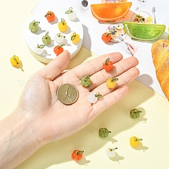20Pcs 4 Style Resin & Acrylic Pendants&nbsp;PALLOY-YW00155