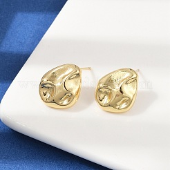 Brass Stud Earrings&nbsp;EJEW-H154-07B-G