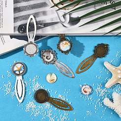 DIY Flat Round Bookmark Making Kits&nbsp;DIY-SC0032-07B