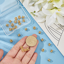 40Pcs Brass Double Bead Caps&nbsp;KK-BBC0022-78