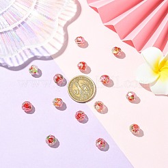 20Pcs Handmade Foil Lampwork Beads&nbsp;FOIL-SZ0001-03B