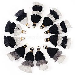 12Pcs 3 Styles Polycotton(Polyester Cotton) Tassel Pendant Decorations&nbsp;FIND-TA0009-05
