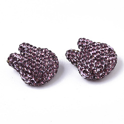 Handmade Polymer Clay Rhinestone Beads&nbsp;RB-T017-08D