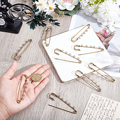 30Pcs Iron Brooch Findings &nbsp;FIND-SC0020-46AB