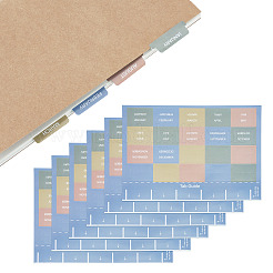 6Pcs Paper Monthly Plan Sticky Note Stickers&nbsp;DIY-TADJ0001-15B