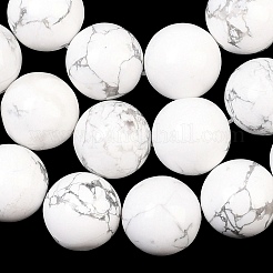 Natural Howlite Beads Strands&nbsp;G-L648-A02-16mm