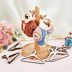 Wood Doll Clothes Hangers&nbsp;DOLL-WH0004-03B