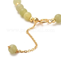 Natural Xiuyan Jade Bead Bracelets&nbsp;BJEW-E098-18G