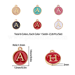 Golden Plated Alloy Enamel Charms&nbsp;ENAM-SC0001-36G