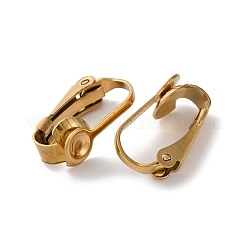 Ion Plating(IP) 304 Stainless Steel Clip-on Earring Findings&nbsp;STAS-E103-05G