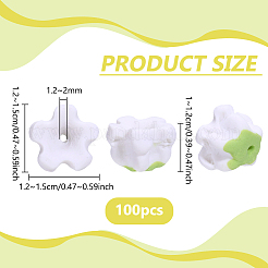 100Pcs Handmade Polymer Clay Beads&nbsp;CLAY-PH0002-17