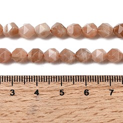 Natural Peach Moonstone Beads Strands&nbsp;G-Z119-A18-01