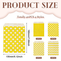 40Pcs 4 Styles Kraft Paper Bags&nbsp;CARB-TA0001-13A