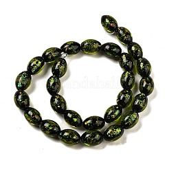 Handmade Dichroic Foil Glass Beads Strands&nbsp;DICH-U001-12A