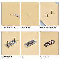 12 Sets 3 Colors Alloy & Iron Handmade Label Tags&nbsp;FIND-FH0018-15