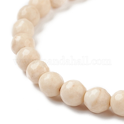 Natural Fossil Bead Stretch Bracelets&nbsp;X-BJEW-K212-A-015-1