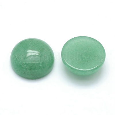 Natural Green Aventurine Cabochons&nbsp;G-P393-R15-12mm-1