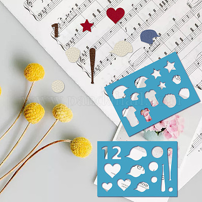 Acrylic Earring Handwork Template&nbsp;DIY-WH0359-069-1