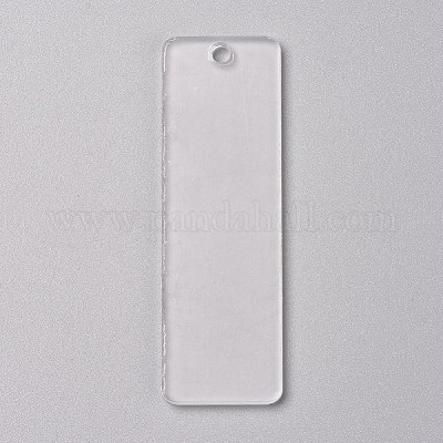 Transparent Blank Acrylic Pendants&nbsp;TACR-WH0002-04-1