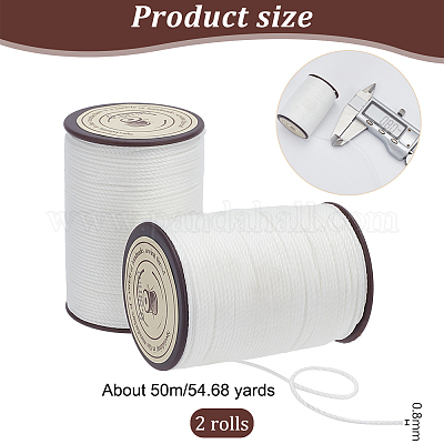 Round Waxed Polyester Thread String&nbsp;YC-OC0001-07B-02-1