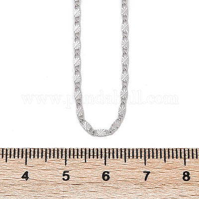 Brass Textured Oval Link Chain Necklaces&nbsp;NJEW-H053-01B-P01-1