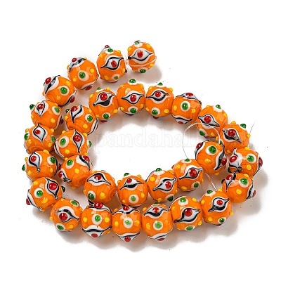 Handmade Lampwork Beads Strands&nbsp;LAMP-N025-05H-1