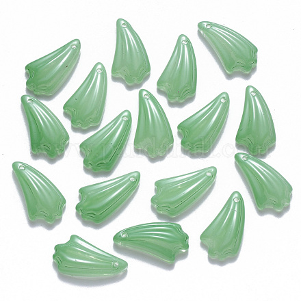 Imitation Jade Glass Pendants DGLA-T002-05B-1