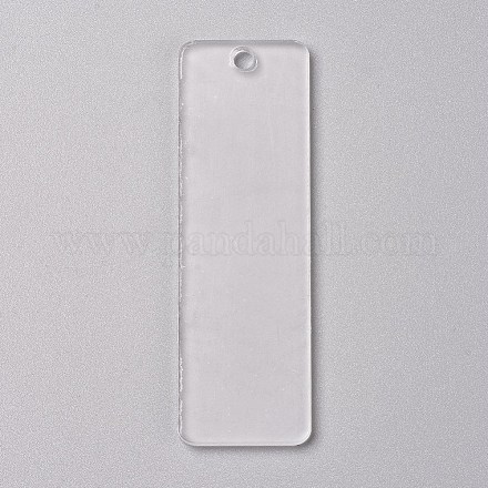 Transparent Blank Acrylic Pendants TACR-WH0002-04-1