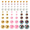 Half Round ABS Plastic Cabochons, Hot Pink, 3~9x1.5~4.5mm, 100g/set
