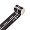 DIY Scrapbook Pulled Decorative Paper Tapes, Adhesive Tapes, Black, 48mm, 5m/roll