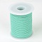 Round Polyester Cords, Aquamarine, 3mm, about 21.87 yards(20m)/roll