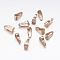 Iron Snap on Bails, Light Gold, 8.5x3.5x4mm, Hole: 2.5x7.5mm