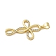 Brass Micro Pave Cubic Zirconia Pendants&nbsp;KK-P293-21D-G-2