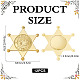 12Pcs Hexagram Plastic Cabochons&nbsp;AJEW-MA0001-18G-2