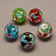 Handmade Lampwork Beads&nbsp;LAMP-R103-12mm-M-1