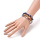 Chip Natural Gemstone Beaded Stretch Bracelets Sets&nbsp;BJEW-JB05700-7