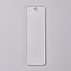 Transparent Blank Acrylic Pendants&nbsp;TACR-WH0002-04-1
