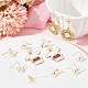 28Pcs Bowknot Shape Brass Earring Hook&nbsp;DIY-SP0001-06G-4
