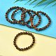 Natural Tiger Eye Bead Stretch Bracelets&nbsp;BJEW-K212-B-028-1