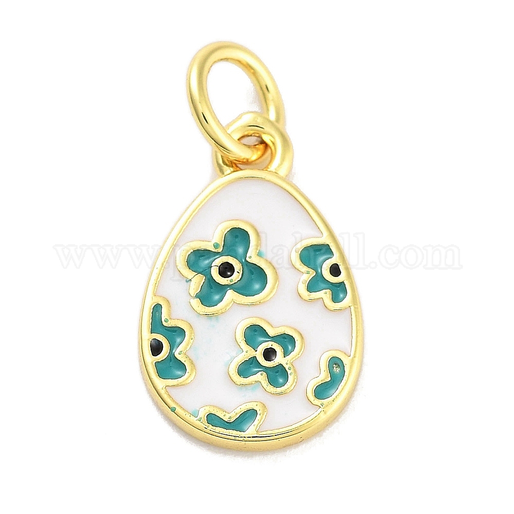 Wholesale Rack Plating Brass Enamel Charms - Pandahall.com