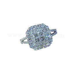Brass Micro Pave Cubic Zirconia Finger Rings for Women&nbsp;FS-WG4C4EA-07
