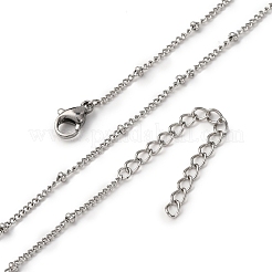 2MM 304 Stainless Steel Satellite Chain Necklaces&nbsp;NJEW-T016-24P
