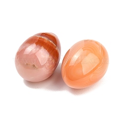 Natural Red Banded Agate(Dyed & Heated) Egg Stone&nbsp;GG-L654-H02-09