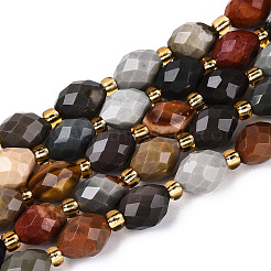 Natural Picture Jasper Beads Strands&nbsp;G-N342-53-8x6-09