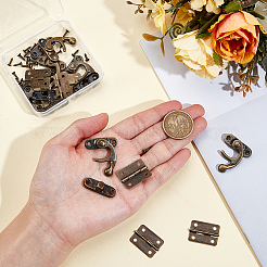 4Pcs Zinc Alloy Wooden Box Lock Catch Clasps&nbsp;DIY-CL0001-35
