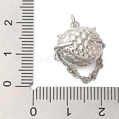 Brass Micro Pave Cubic Zirconia Pendants&nbsp;KK-A228-01P