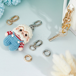 4Pcs 2 Colors Iron Swivel Clasps&nbsp;HJEW-FH00179
