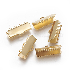 304 Stainless Steel Ribbon Crimp Ends&nbsp;STAS-E471-05B-G